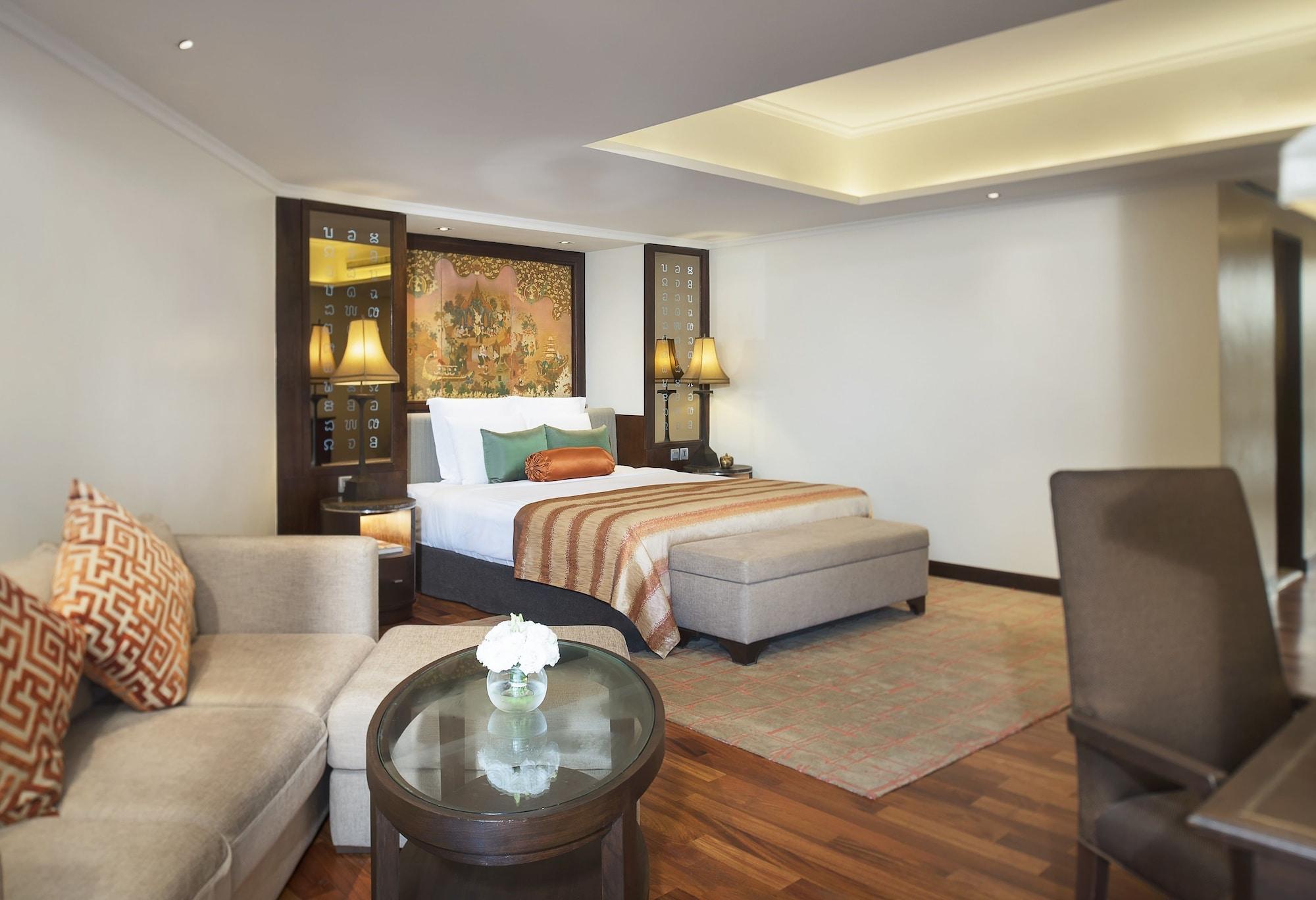 Anantara Riverside Bangkok Resort Exteriér fotografie A room at the Taj Bengal